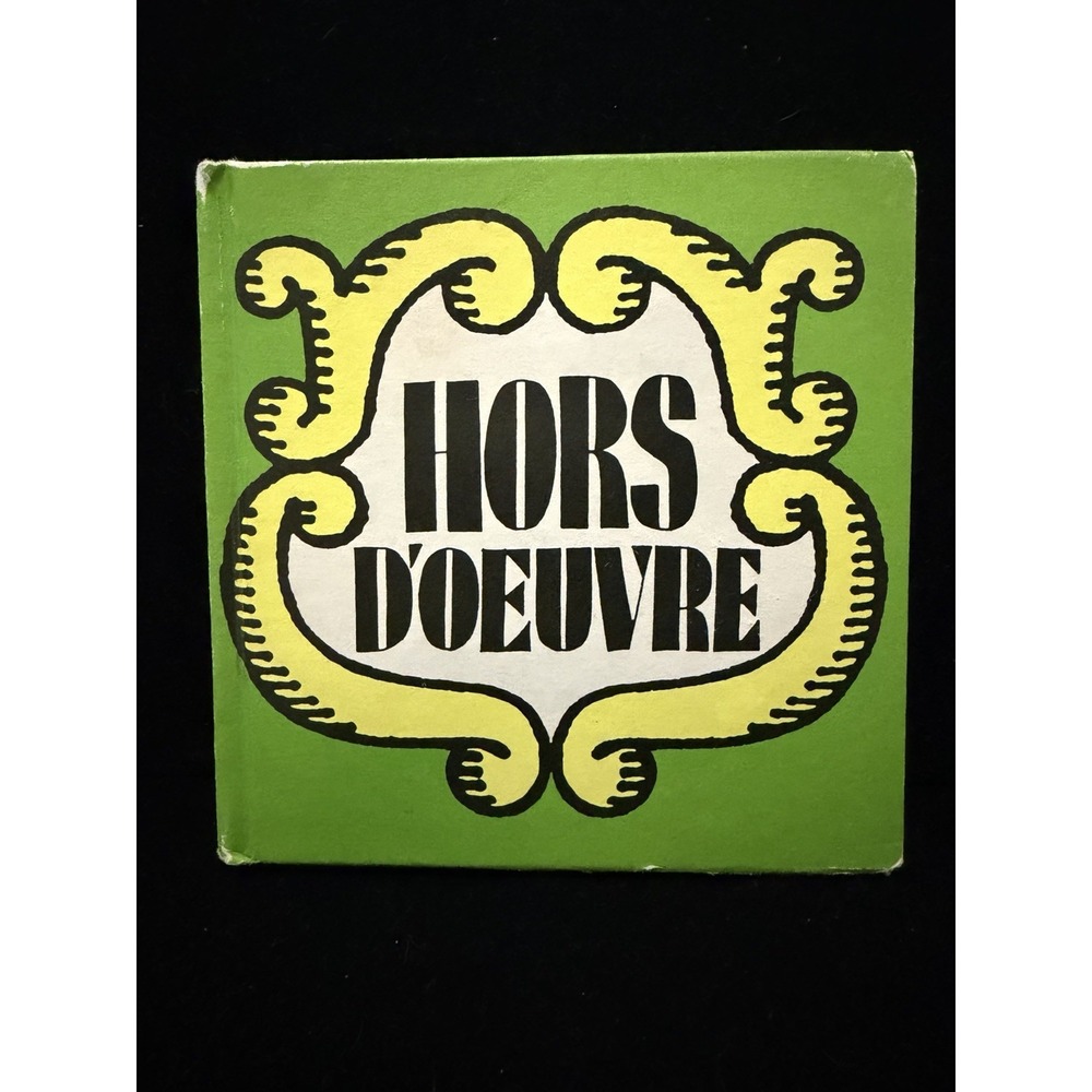 Rare 1967 Hors D'Oeuvre Pop Art Recipe Book Determined Productions MCM Cookbook